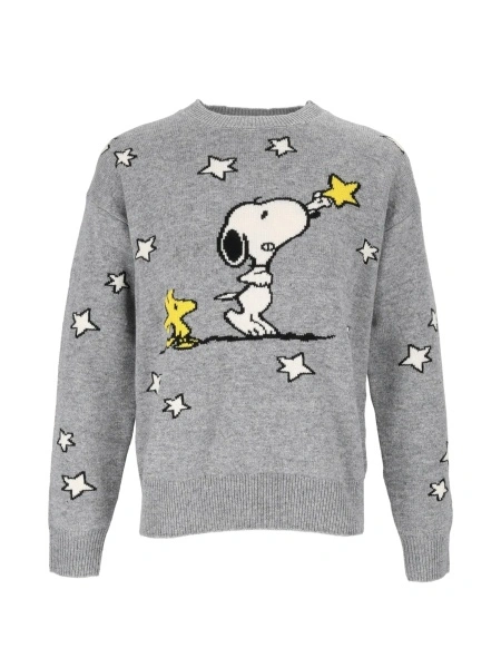 Pulover Mc2 Saint Barth gri din vascoza si casmir