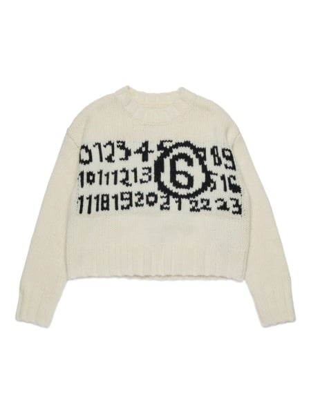 Pulover MM6 Maison Margiela alb