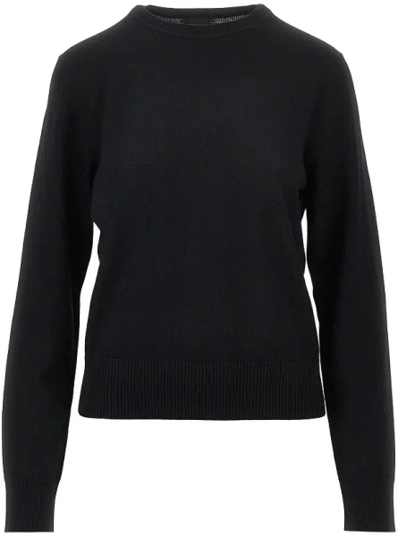 Pulover Pinko negru din lana merino