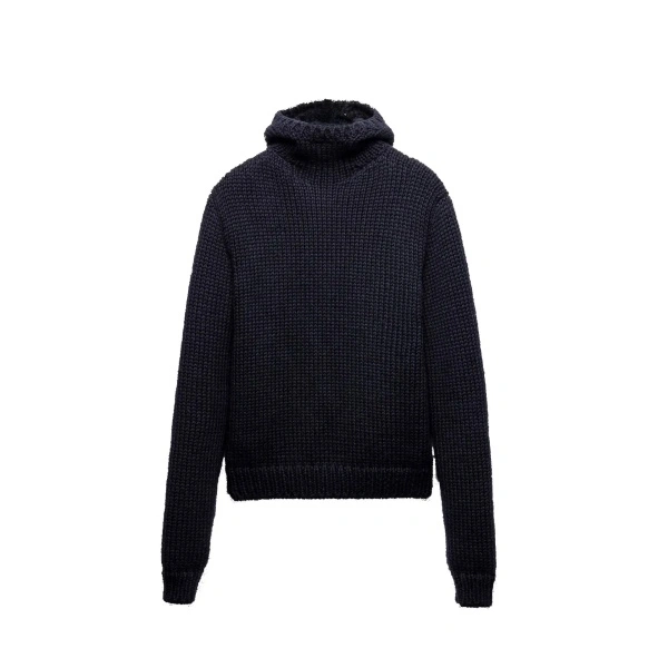 Pulover Prada Wool Hooded Sweater