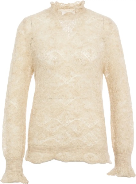 Pulover Semi-transparent knit sweater