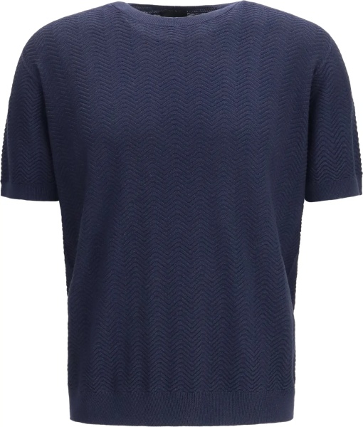Pulover Short-sleeved cotton and silk Sweater