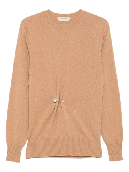 Pulover tricotat Alberta Ferretti maro