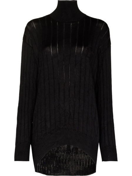 Pulover tricotat Balenciaga negru