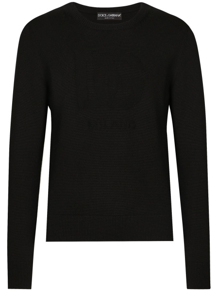 Pulover tricotat Dolce & Gabbana negru