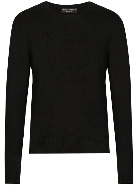 Pulover tricotat Dolce & Gabbana negru