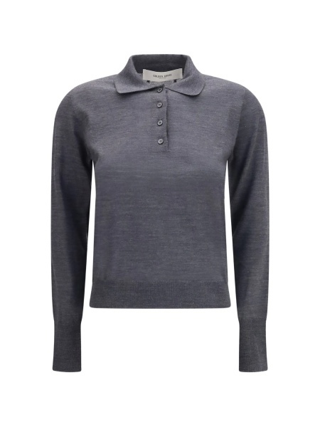 Pulover tricotat Golden Goose gri