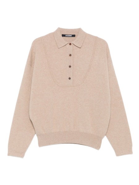 Pulover tricotat JACQUEMUS neutru