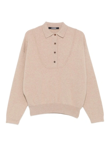 Pulover tricotat JACQUEMUS neutru
