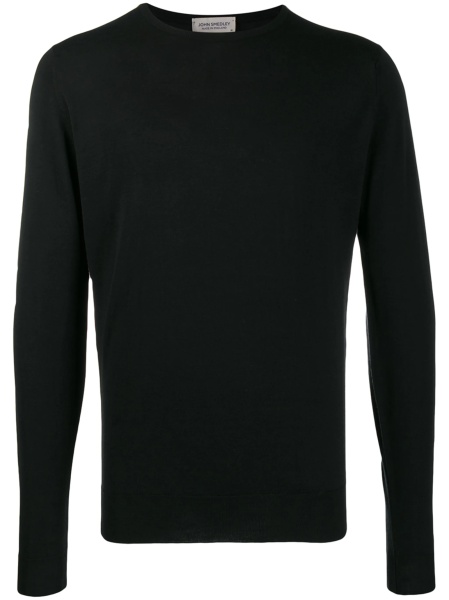 Pulover tricotat John Smedley negru
