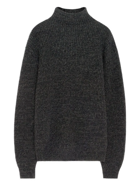 Pulover tricotat LEMAIRE negru