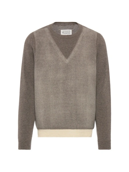 Pulover tricotat Maison Margiela maro