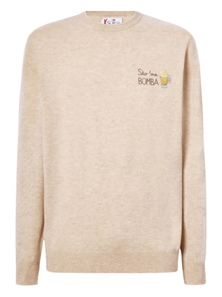 Pulover tricotat Mc2 Saint Barth neutru