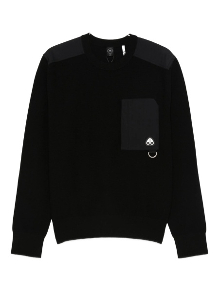 Pulover tricotat Moose Knuckles negru