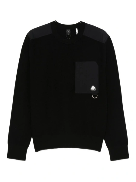 Pulover tricotat Moose Knuckles negru