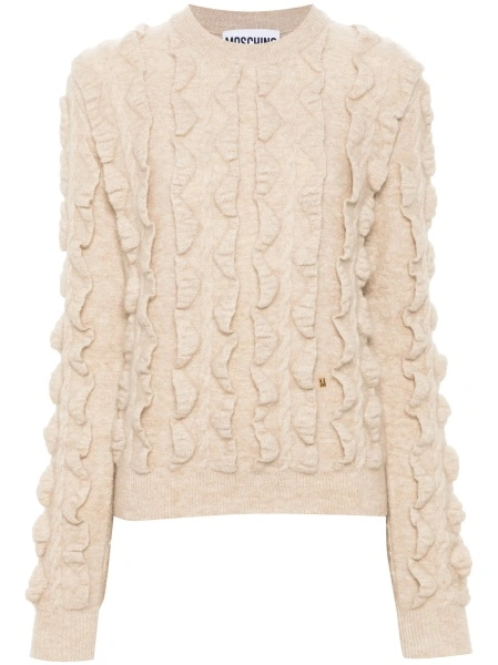 Pulover tricotat Moschino neutru