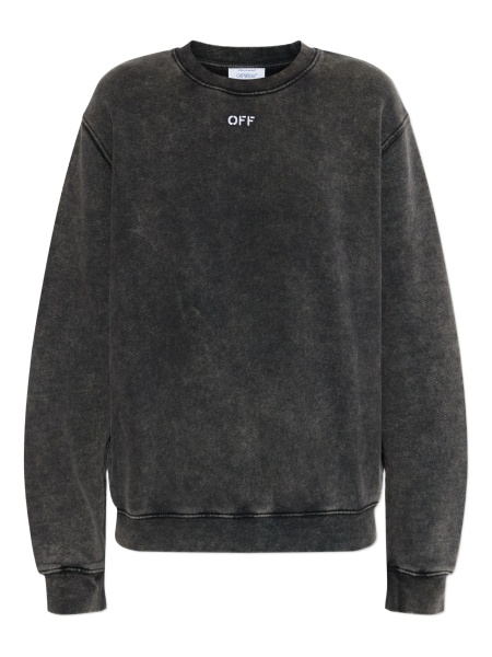 Pulover tricotat Off-White gri