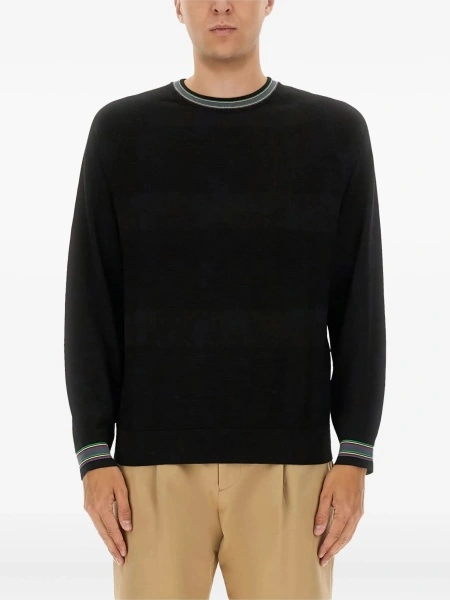 Pulover tricotat Paul Smith negru
