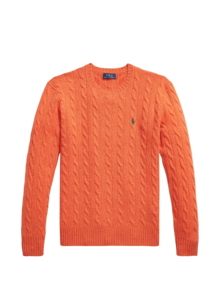 Pulover tricotat Ralph Lauren portocaliu
