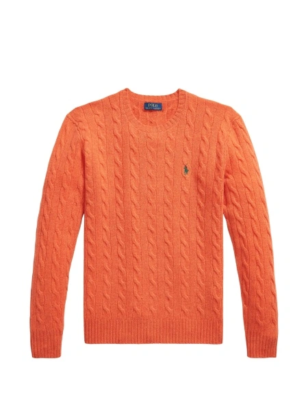 Pulover tricotat Ralph Lauren portocaliu
