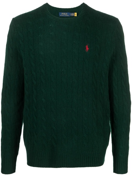 Pulover tricotat Ralph Lauren verde