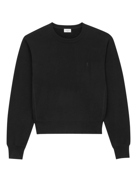 Pulover tricotat Saint Laurent negru