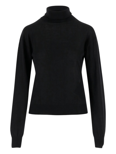 Pulover tricotat Saint Laurent negru