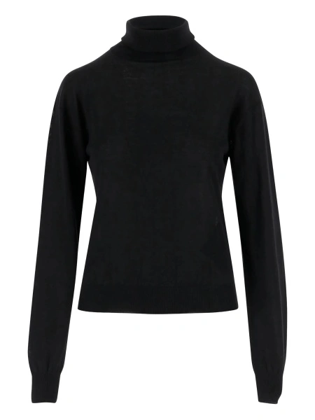 Pulover tricotat Saint Laurent negru