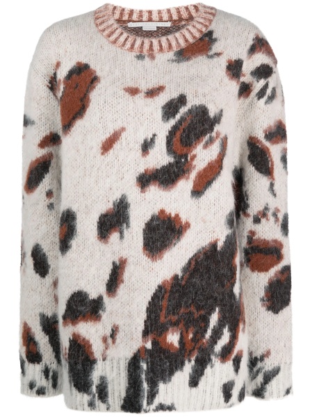 Pulover tricotat Stella McCartney neutru