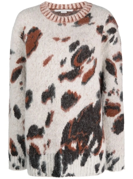 Pulover tricotat Stella McCartney neutru