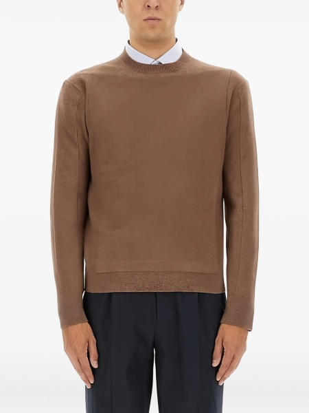 Pulover tricotat ZEGNA maro