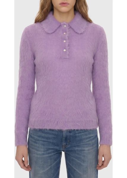 Pulovere Dreamy Lavander Polo-Style Pullover