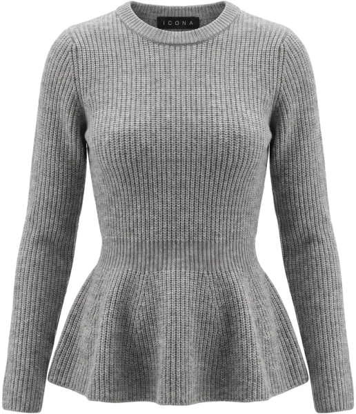 Pulovere Peplum pullover