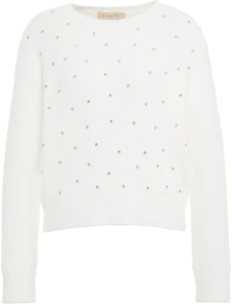 Pulovere Pullover with rhinestone embellishment