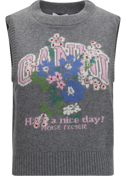 Pulovere Wool floral Vest