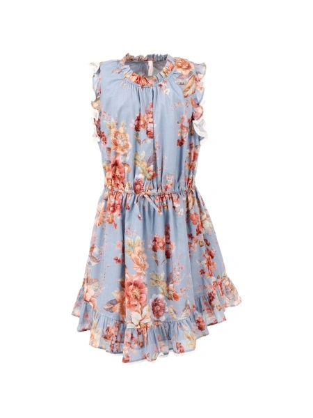 Rochie casual ZIMMERMANN albastra din bumbac