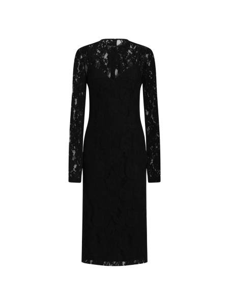 Rochie de ocazie Dolce & Gabbana neagra din bumbac si poliamida