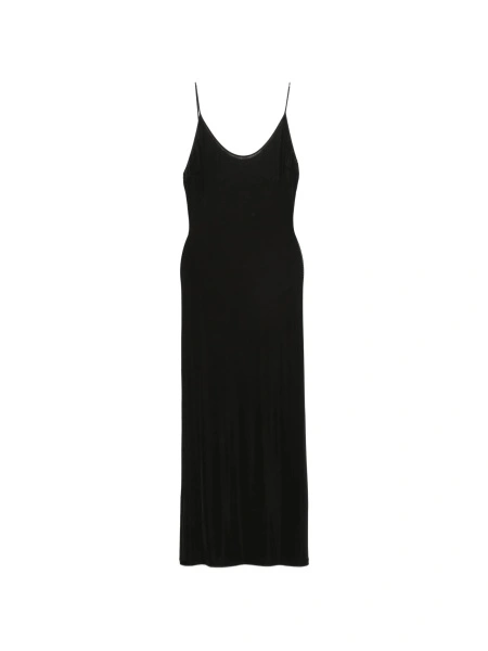 Rochie de seara Saint Laurent neagra din vascoza si elastan