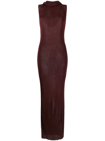 Rochie de seara Saint Laurent rosie din vascoza