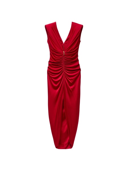 Rochie de seara Versace rosie din vascoza