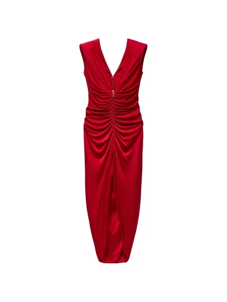 Rochie de seara Versace rosie din vascoza