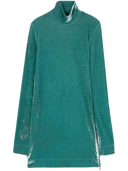 Rochie de zi Jil Sander albastra din poliamida si elastan