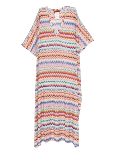 Rochie de zi MISSONI BEACHWEAR Chevron neutra