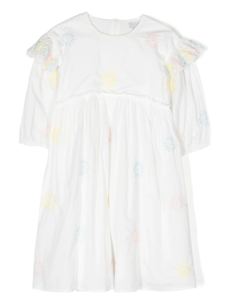 Rochie eleganta Stella McCartney alba din bumbac organic si polyester