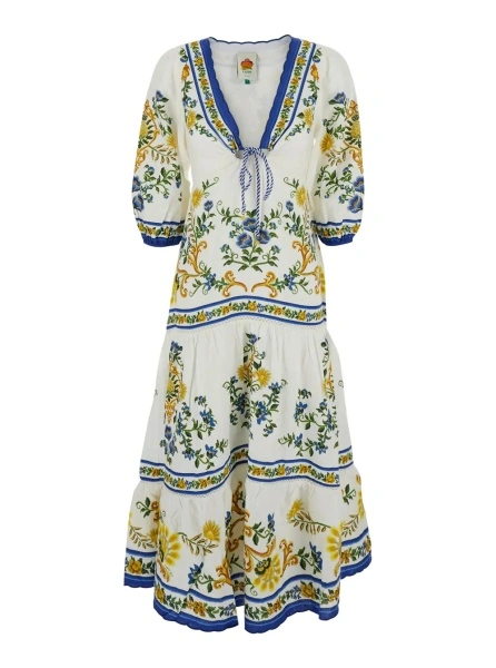Rochie lunga FARM RIO multicolor din bumbac 'Emily'