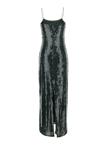 Rochie lunga ROTATE Birger Christensen verde