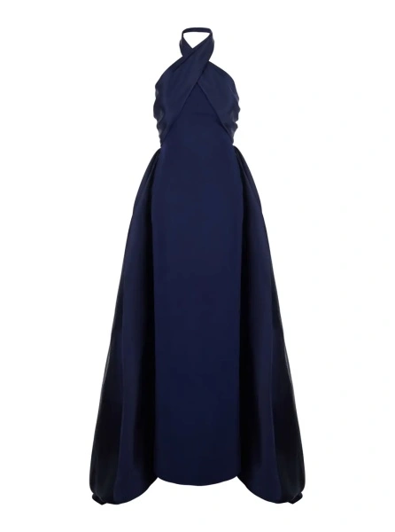 Rochie lunga SOLACE LONDON albastra 'Rumi'