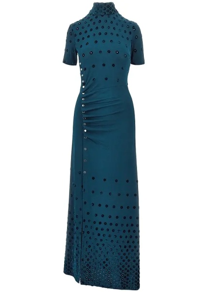Rochii Jersey long dress with flocked holes
