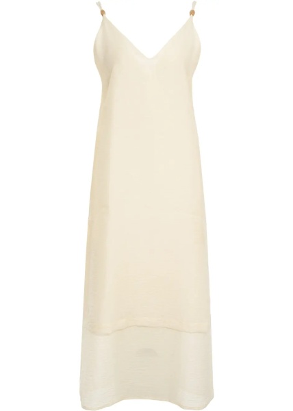 Rochii Linen blend midi dress