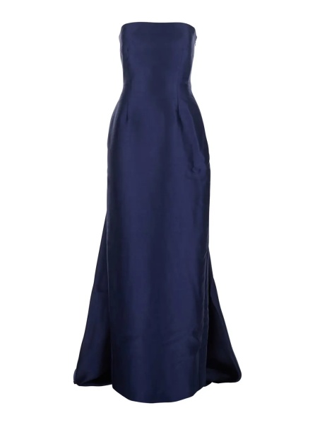 Rochii Long Dress 'Imani' Blue with Off Shoulder and Double Layer in Women's Fabric